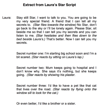 Extract from the Laura’s Star Script
