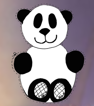 panda finger puppet
